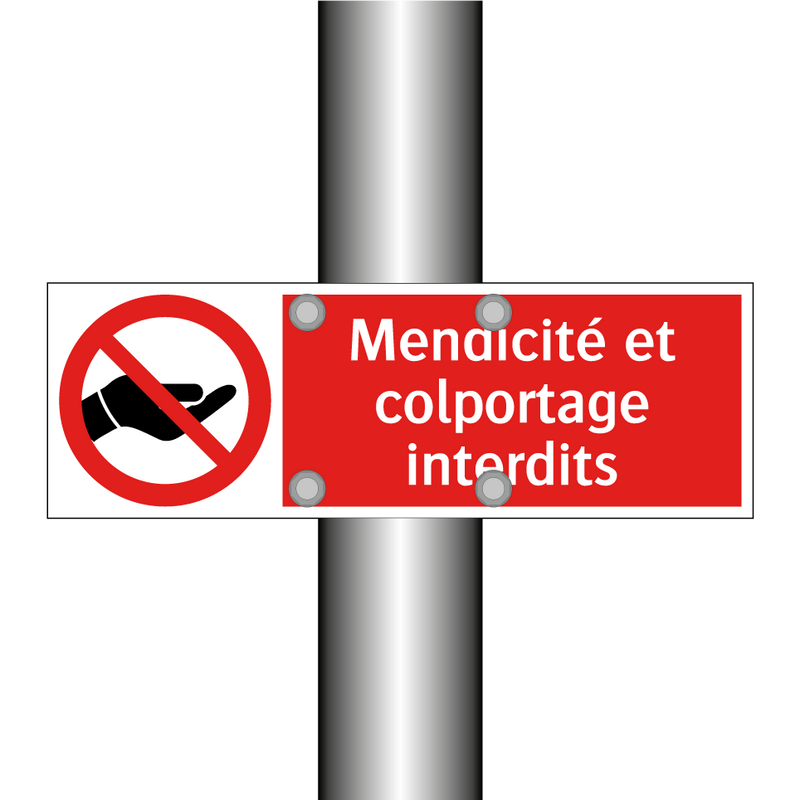 Mendicité et colportage interdits