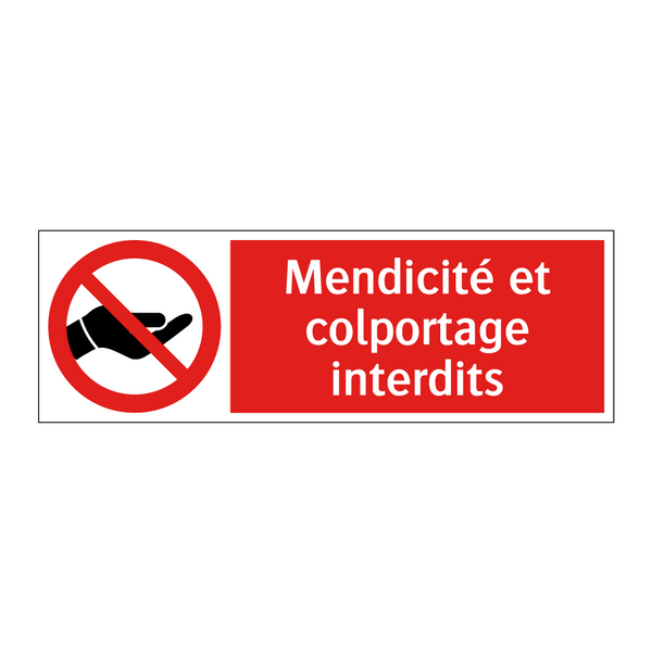 Mendicité et colportage interdits