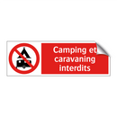 Camping et caravaning interdits
