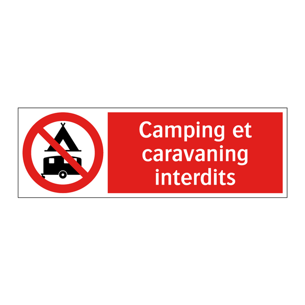 Camping et caravaning interdits