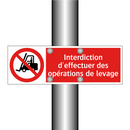 Interdiction d'effectuer des opérations de levage