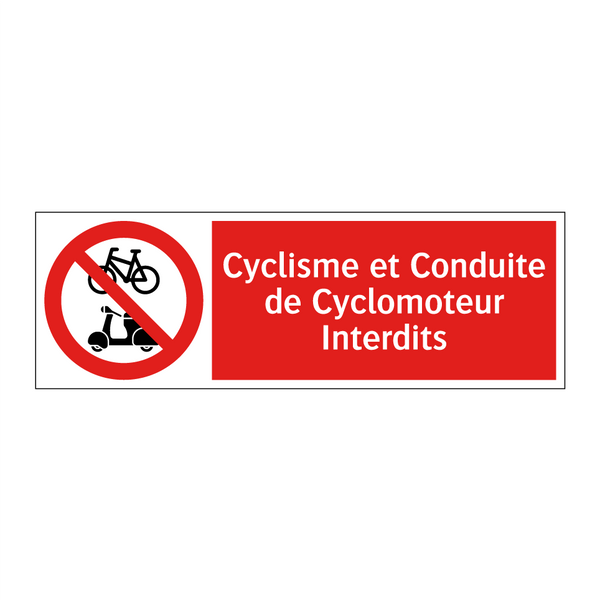Cyclisme et Conduite de Cyclomoteur Interdits