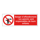 Danger d'effondrement : Les parents sont responsables de leurs enfants