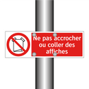 Ne pas accrocher ou coller des affiches