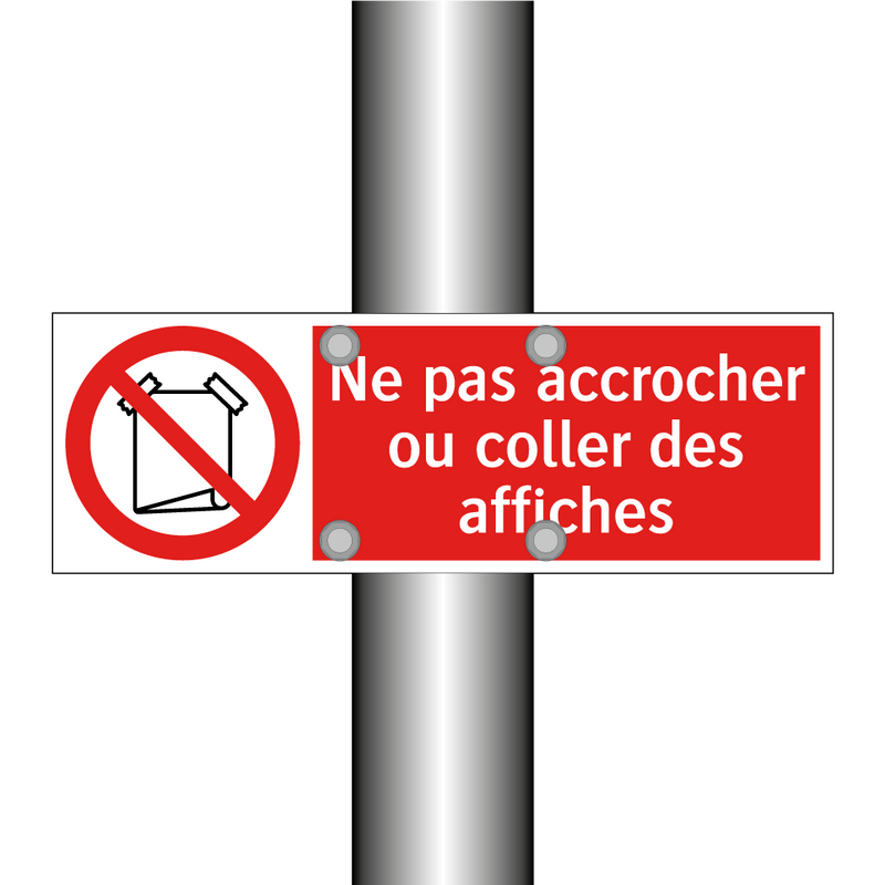 Ne pas accrocher ou coller des affiches