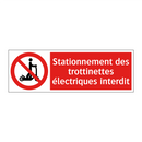 Stationnement des trottinettes électriques interdit