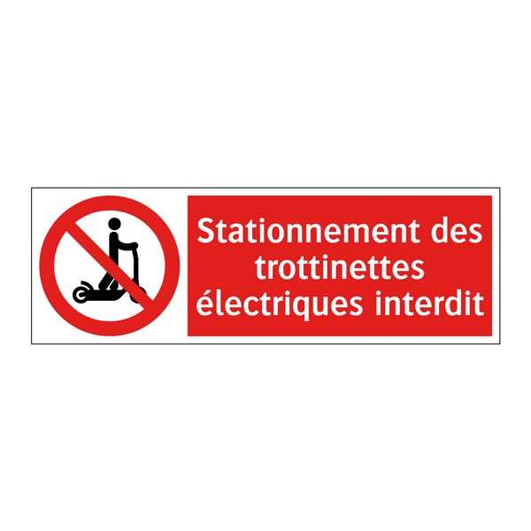 Stationnement des trottinettes électriques interdit