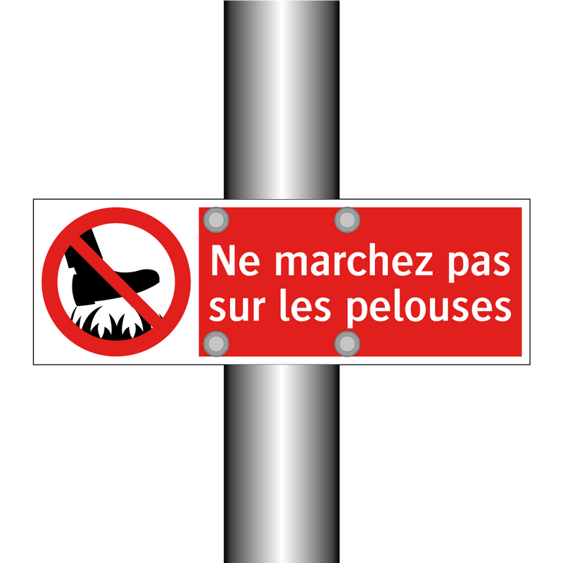 Ne marchez pas sur les pelouses