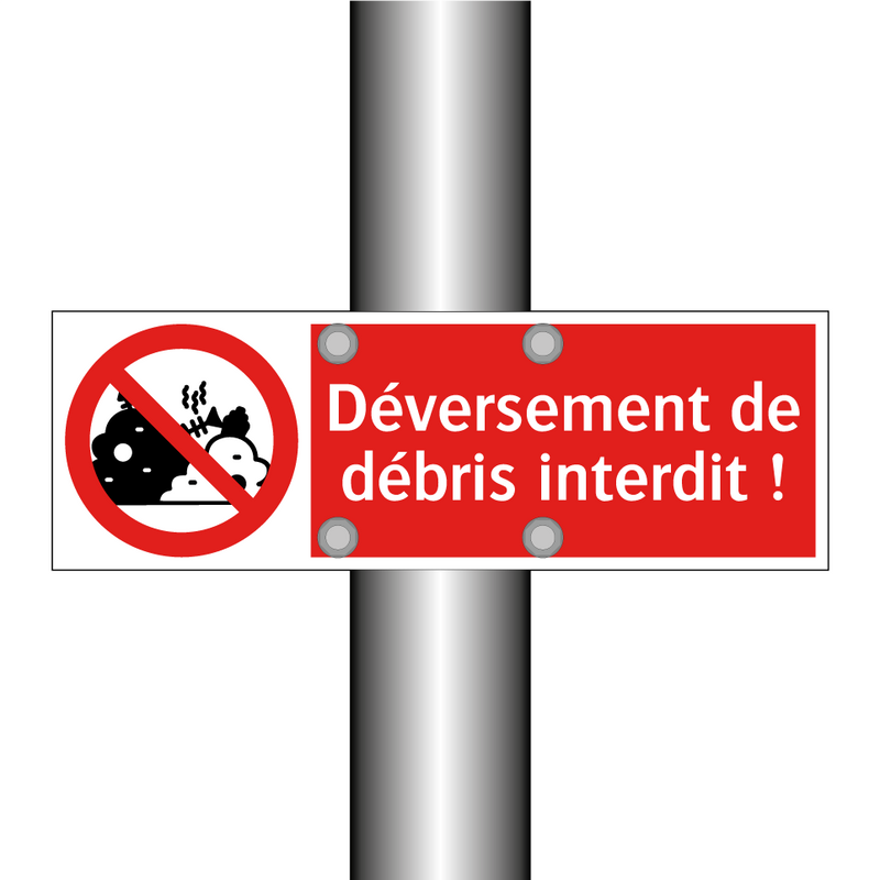 Déversement de débris interdit !