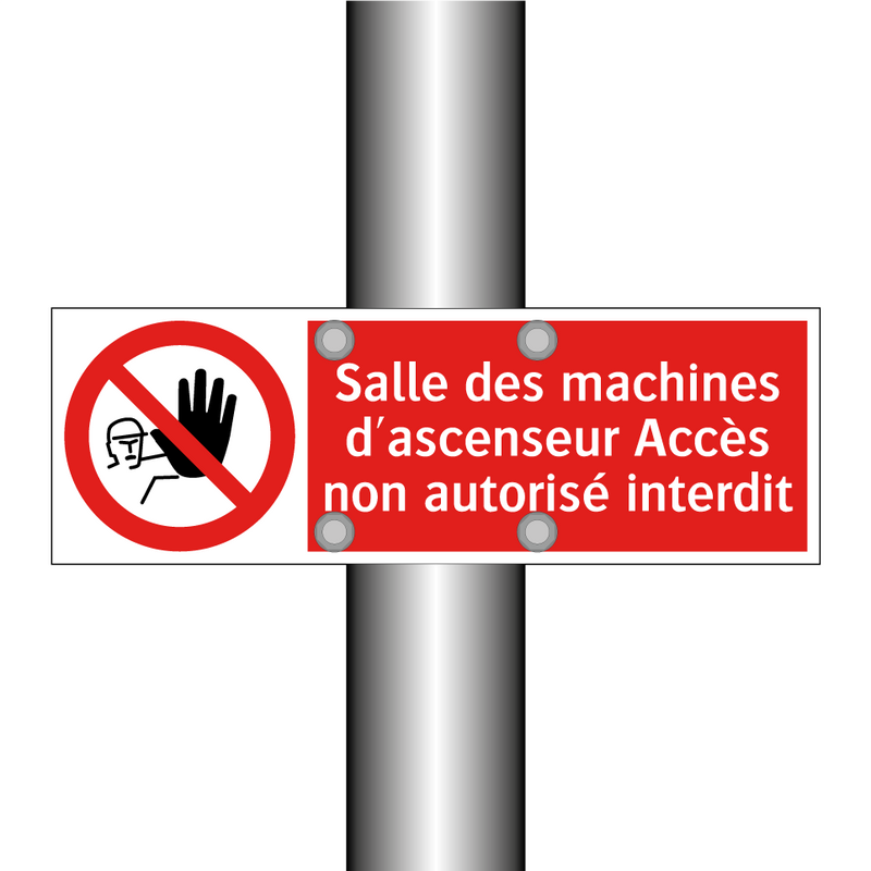 Salle des machines d'ascenseur Accès non autorisé interdit