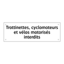 Trottinettes, cyclomoteurs et vélos motorisés interdits