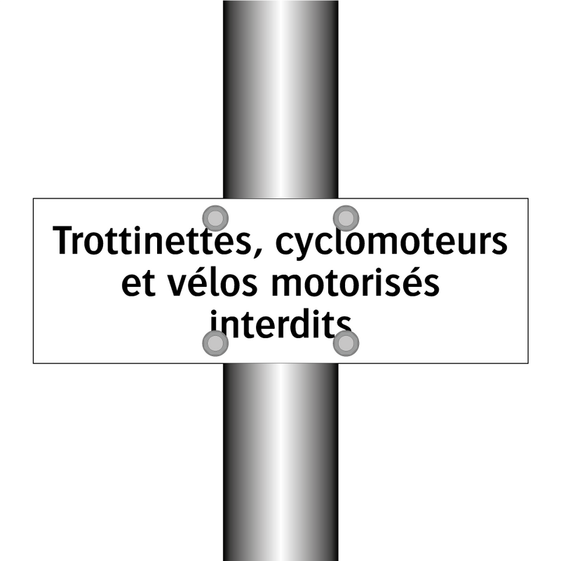 Trottinettes, cyclomoteurs et vélos motorisés interdits