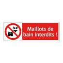 Maillots de bain interdits !