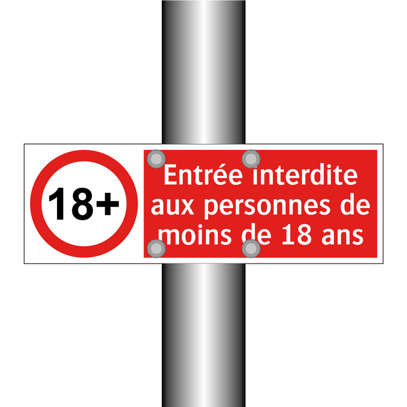 Entrée interdite aux personnes de moins de 18 ans