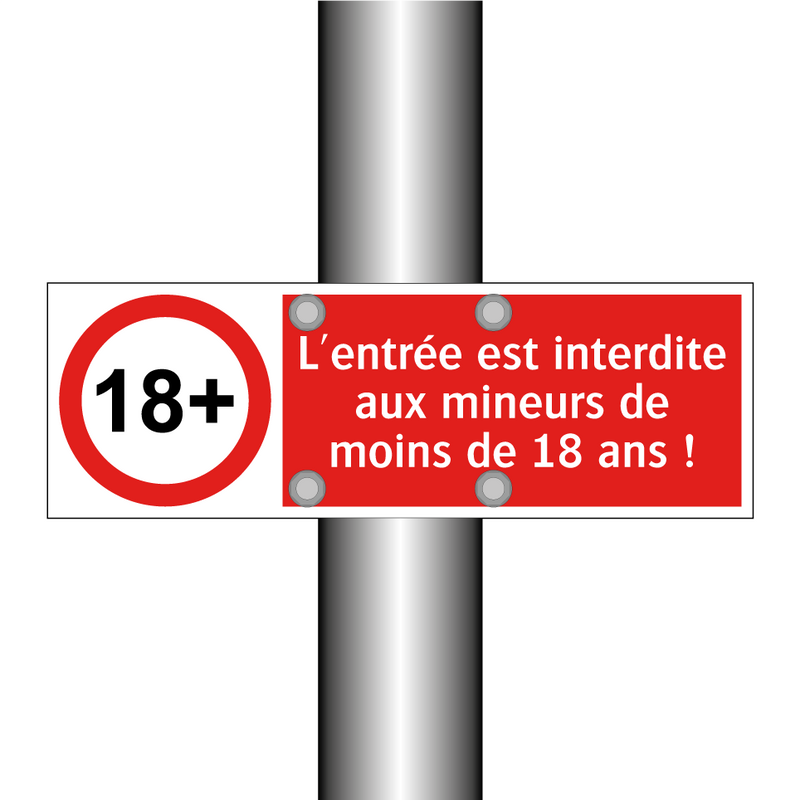 L'entrée est interdite aux mineurs de moins de 18 ans !