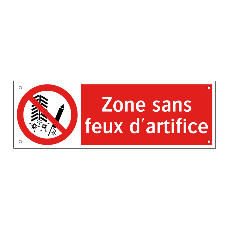 Zone sans feux d'artifice
