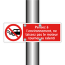 Pensez à l'environnement, ne laissez pas le moteur tourner au ralenti