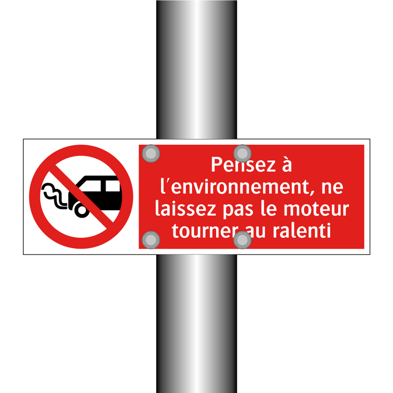 Pensez à l'environnement, ne laissez pas le moteur tourner au ralenti