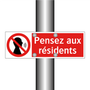 Pensez aux résidents