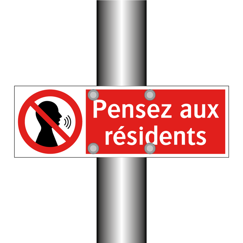 Pensez aux résidents