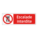 Escalade interdite
