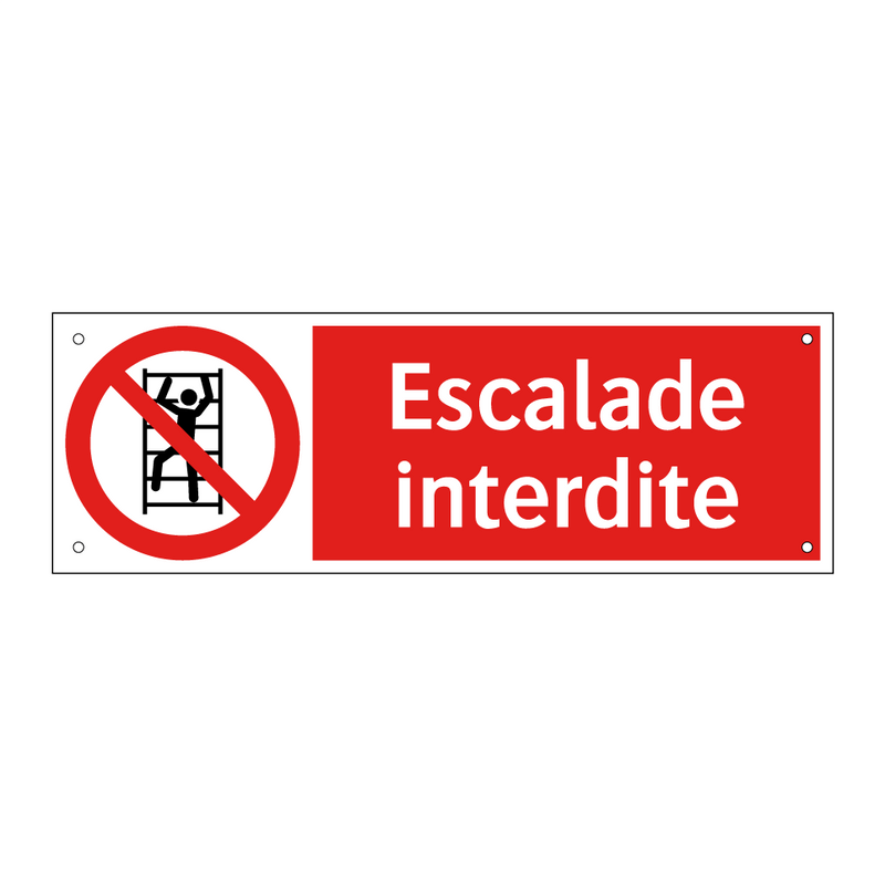 Escalade interdite