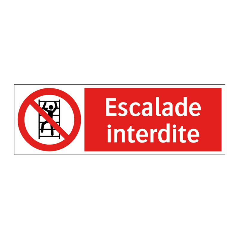 Escalade interdite