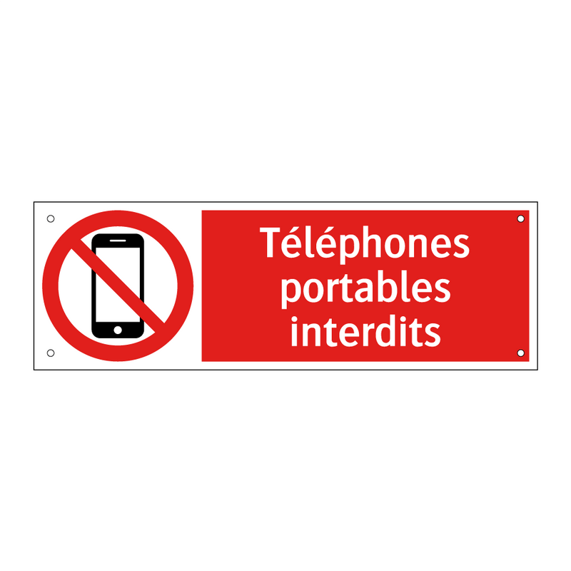 Téléphones portables interdits