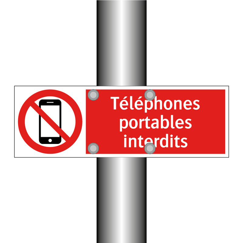 Téléphones portables interdits