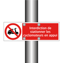Interdiction de stationner les cyclomoteurs en appui