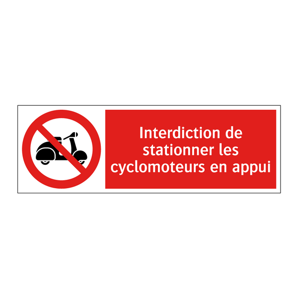 Interdiction de stationner les cyclomoteurs en appui