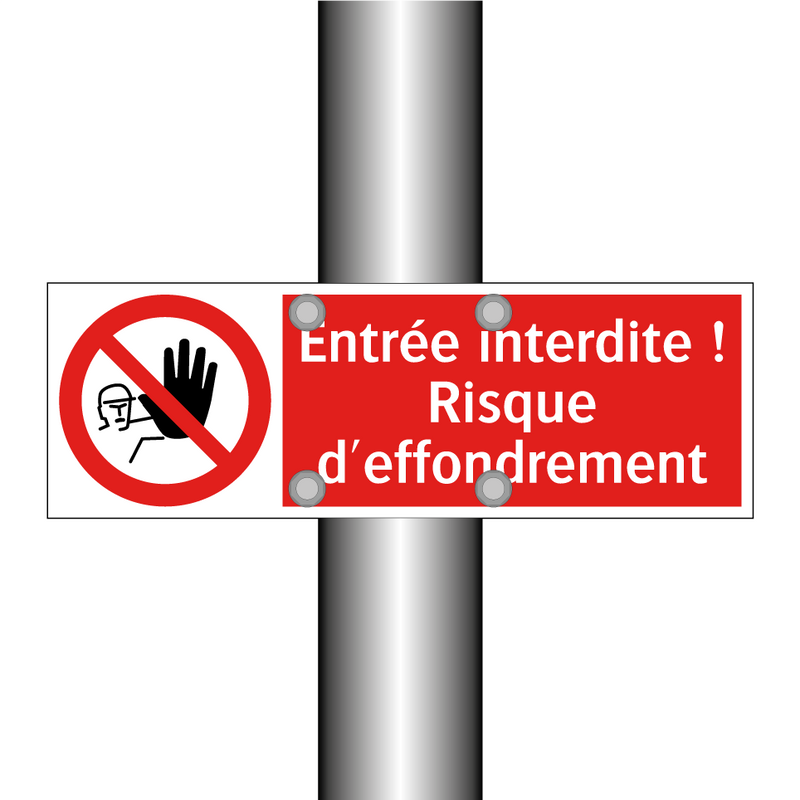 Entrée interdite ! Risque d'effondrement