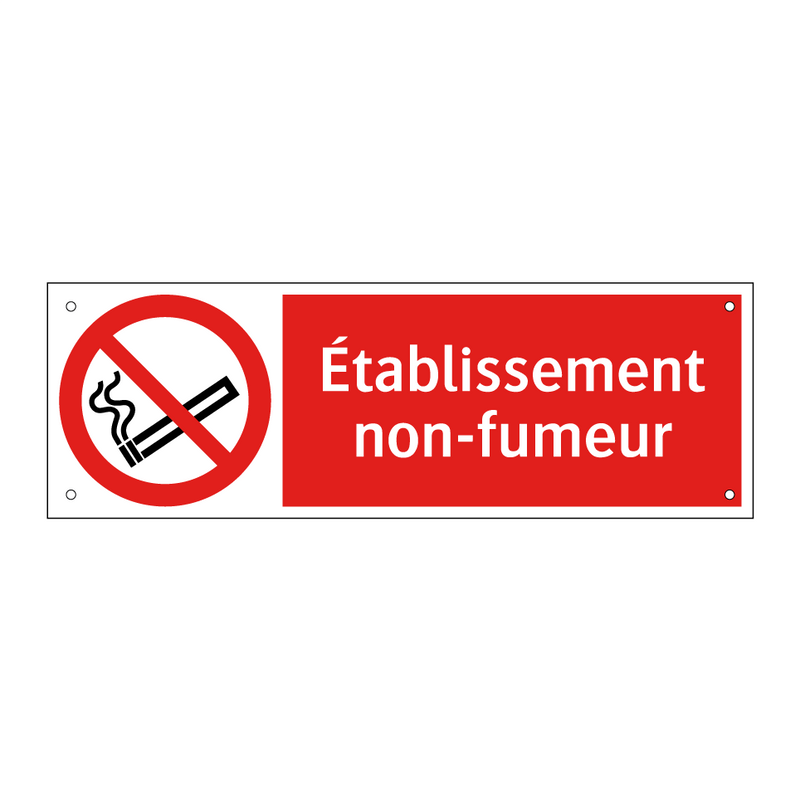 Établissement non-fumeur