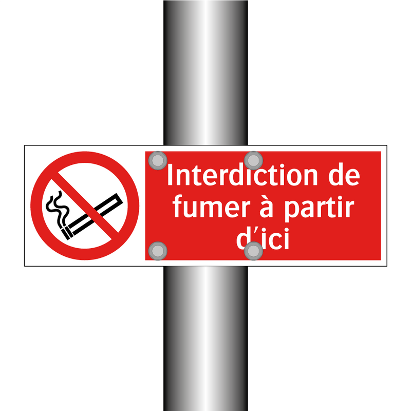 Interdiction de fumer à partir d'ici