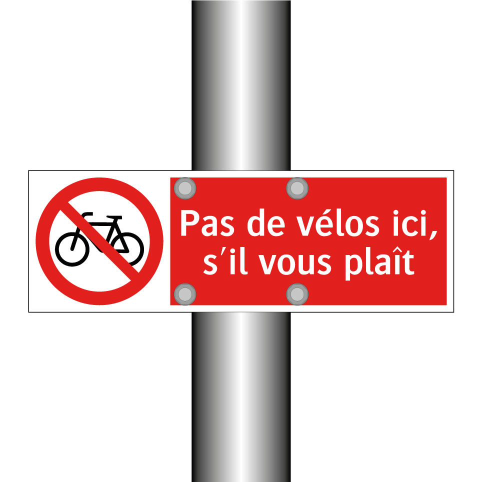 Pas de vélos ici, s'il vous plaît