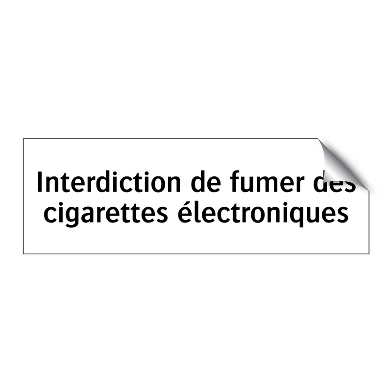 Interdiction de fumer des cigarettes électroniques