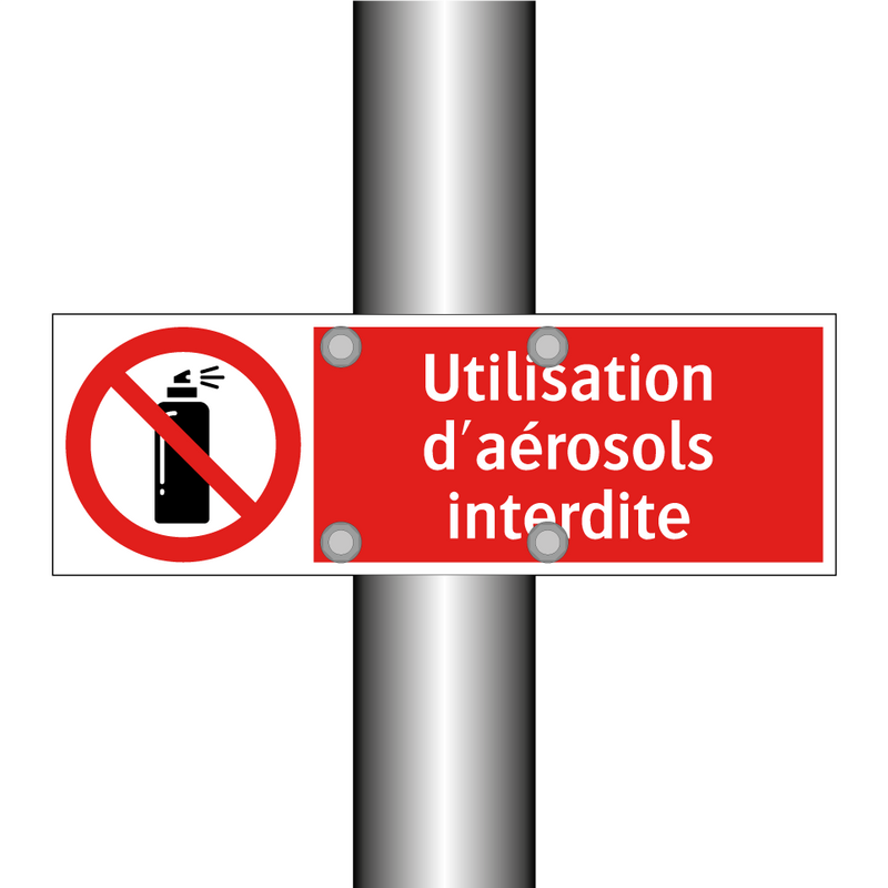 Utilisation d'aérosols interdite