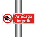 Arrosage interdit