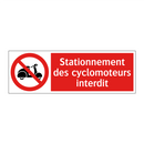 Stationnement des cyclomoteurs interdit