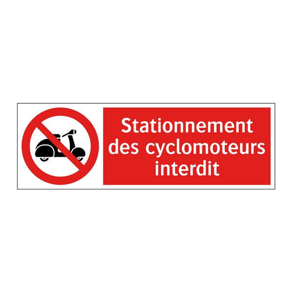Stationnement des cyclomoteurs interdit