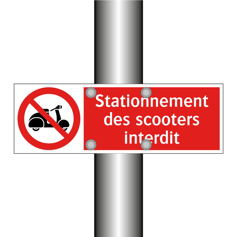 Stationnement des scooters interdit