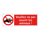 Veuillez ne pas nourrir les animaux !