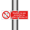 Veuillez ne pas accrocher ou coller d'affiches ici