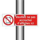 Veuillez ne pas accrocher d'affiches ici