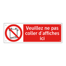 Veuillez ne pas coller d'affiches ici