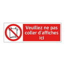 Veuillez ne pas coller d'affiches ici