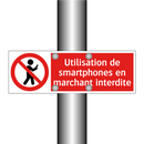 Utilisation de smartphones en marchant interdite