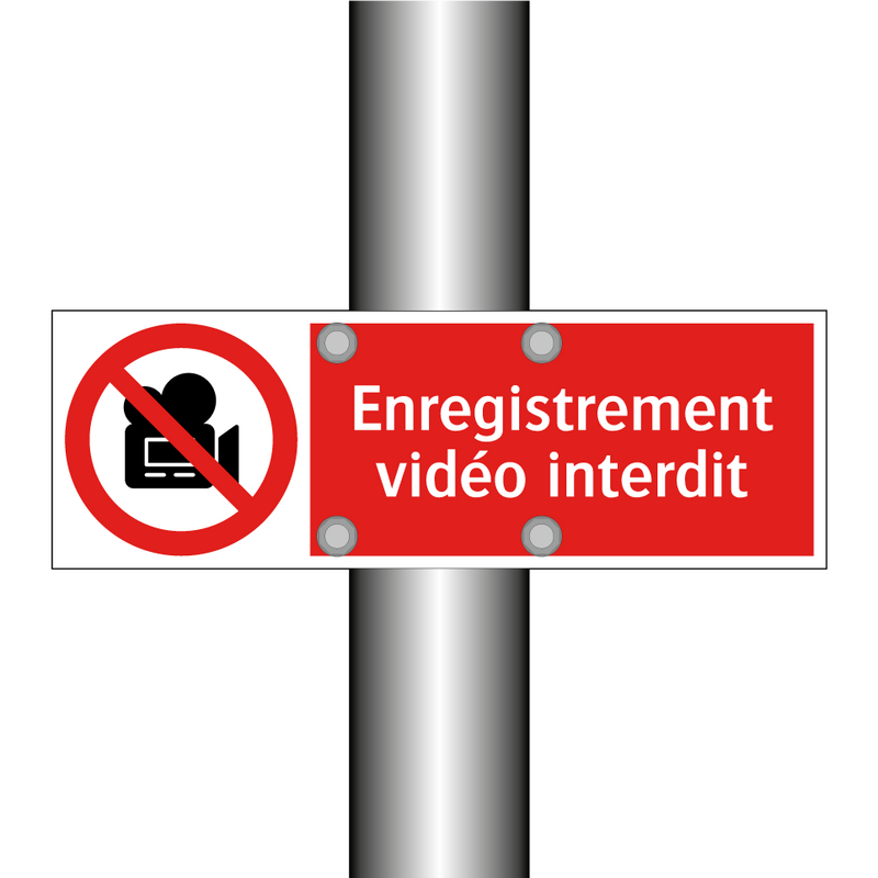 Enregistrement vidéo interdit