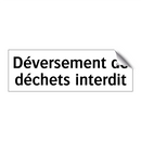 Déversement de déchets interdit