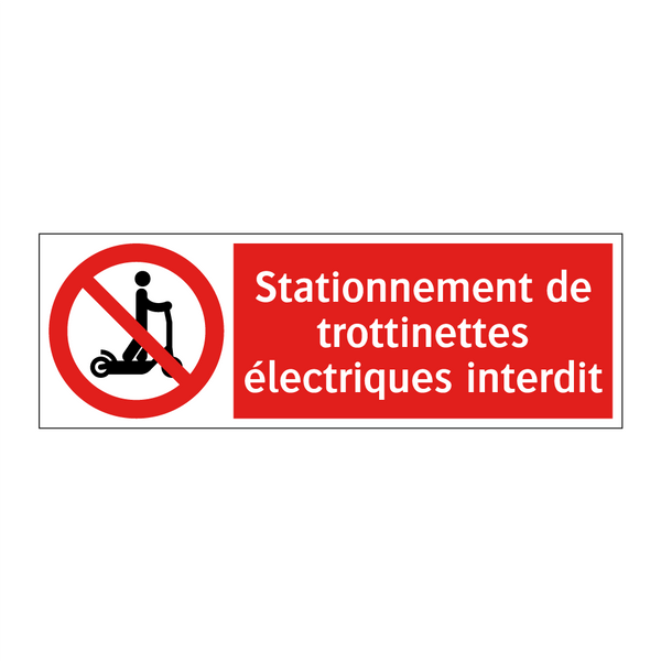 Stationnement de trottinettes électriques interdit